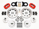 Wilwood Forged Dynalite Front Kit 12.19in Red 1970-1973 Mustang Disc & Drum Spindle-2