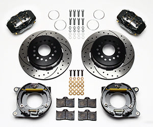 Wilwood Forged Dynalite P/S Park Brake Kit Drilled 55-57 Chevy 2.34in Offset