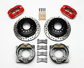 Wilwood Dynapro Low-Profile 11.00in P-Brake Kit Drill-Red Chevy C-10 2.42 Offset 5-lug - 0