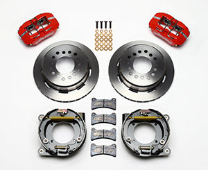 Wilwood Dynapro Low-Profile 11.00in P-Brake Kit - Red Chevy C-10 2.42 Offset 5-lug