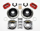 Wilwood Dynapro Low-Profile 11.00in P-Brake Kit Drill-Red Mopar/Dana 2.50in Off w/Snap Ring Brng-2