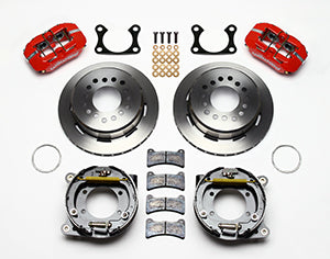 Wilwood Dynapro Low-Profile 11.00in P-Brake Kit - Red Big Ford 2.36in Offset