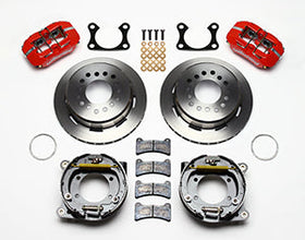 Wilwood Dynapro Low-Profile 11.00in P-Brake Kit - Red Big Ford 2.36in Offset - 0