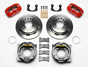 Wilwood Dynapro Low-Profile 11.00in P-Brake Kit - Red New Big Ford 2.50in Offset