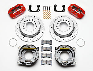 Wilwood Dynapro Low-Profile 11.00in P-Brake Kit Drill Zinc Red New Big Ford 2.50in Offset