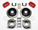 Wilwood Dynapro Low-Profile 11.00in P-Brake Kit Drill-Red New Big Ford 2.50in Off Staggerd Mount-2