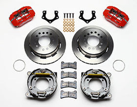 Wilwood Dynapro Low-Profile 11.00in P-Brake Kit - Red Mopar/Dana 2.36in Off w/Snap Ring Brng - 0