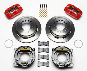 Wilwood Dynapro Low-Profile 11.00in P-Brake Kit - Red Ford 8.8 w/2.50in Offset-5 Lug - 0