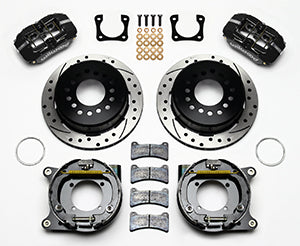 Wilwood Dynapro Low-Profile 11.00in P-Brake Kit Drilled Chevy 12 Bolt Spcl 2.81in Off Stag Mount