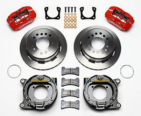 Wilwood Dynapro Low-Profile 11.00in P-Brake Kit - Red Chevy 12 Bolt Spcl 2.81in Off Stag Mount - 0