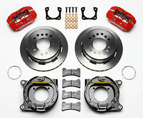 Wilwood Dynapro Low-Profile 11.00in P-Brake Kit - Red Chevy 12 Bolt Spcl 2.81in Offset - 0