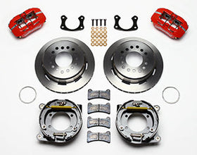 Wilwood Dynapro Low-Profile 11.00in P-Brake Kit - Red New Big Ford 2.50in Off Front Mount - 0