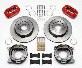 Wilwood Dynapro Low-Profile 11.00in P-Brake Kit - Red 55-57 Chevy 2.34in Offset - 0