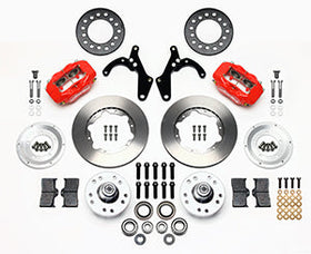 Wilwood Forged Dynalite Front Kit 11.00in Red 55-57 Chevy - 0