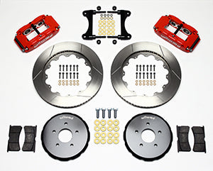 Wilwood Narrow Superlite 6R Front Hat Kit 14.00in Red Nissan 370Z/Fiti G37