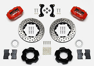 Wilwood Forged Dynalite Front Hat Kit 11.00in Drilled Red 95-05 Miata