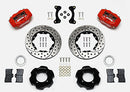 Wilwood Forged Dynalite Front Hat Kit 11.00in Drilled Red 95-05 Miata-2