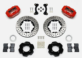 Wilwood Forged Dynalite Front Hat Kit 11.00in Drilled Red 95-05 Miata - 0