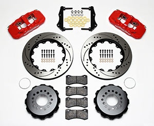 Wilwood AERO4 Rear Kit 14.25in Drilled Red 2006-10 Magnum/Challngr/Chrgr/300C