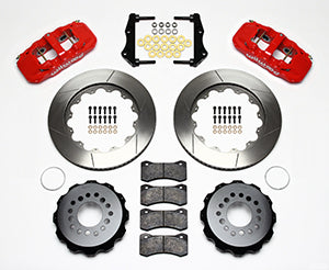 Wilwood AERO4 Rear Kit 14.25in Red 2006-10 Magnum/Challngr/Chrgr/300C