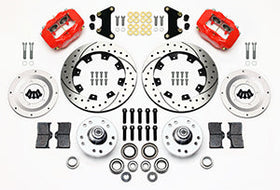 Wilwood Forged Dynalite Front Kit 12.19in Drilled Red 49-54 Chevy/53-62 Corvette (*Line Kit Needed*) - 0