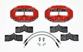 Wilwood D8-6 Front Caliper Kit Red Corvette C2 / C3 65-82 - 0