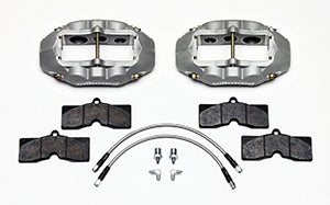 Wilwood D8-6 Front Caliper Kit Clear Corvette C2 / C3 65-82