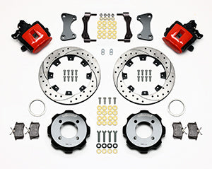 Wilwood Combination Parking Brake Rear Kit 11.75in Drilled Red 2011 Fiesta Rear