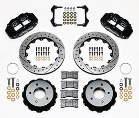 Wilwood Narrow Superlite 4R Rear Kit 12.88in Drilled 84-87 Corvette C4 - 0