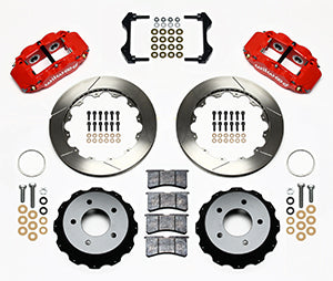Wilwood Narrow Superlite 4R Rear Kit 12.88in Red 84-87 Corvette C4