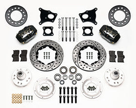 Wilwood Forged Dynalite Front Kit 11.00in Drilled AMC 71-76 OE Disc w/o Bendix Brakes - 0