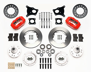 Wilwood Forged Dynalite Front Kit 11.00in Red AMC 71-76 OE Disc w/o Bendix Brakes