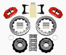 Wilwood Narrow Superlite 6R Front Hat Kit 12.88in Drill Red 93-96 Mazda RX7-2
