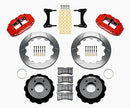 Wilwood Narrow Superlite 6R Front Hat Kit 12.88in Red 93-96 Mazda RX7-2