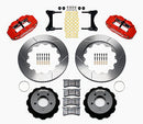 Wilwood Narrow Superlite 6R Front Hat Kit 14.00in Red 93-96 Mazda RX7-2