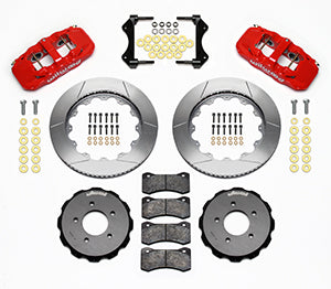 Wilwood AERO6 Front Hat Kit 14.00 Red 99-06 BMW E46
