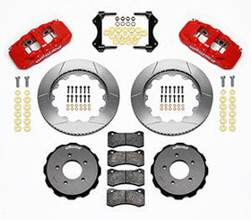 Wilwood AERO6 Front Hat Kit 14.00 Red 99-06 BMW E46 - 0