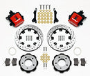 Wilwood Combination Parking Brake Rear Kit 12.19in Drilled Red 2006-Up Civic / CRZ-2