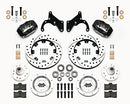 Wilwood Forged Dynalite Front Kit 12.19in Drilled 65-68 Chevy Impala -Drum Spindle-2
