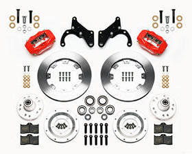 Wilwood Forged Dynalite Front Kit 12.19in Red 65-68 Chevy Impala -Drum Spindle - 0
