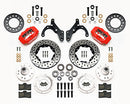 Wilwood Forged Dynalite Front Kit 11.00in Drill-Red 69-70 Impala Drum/Disc 69-82 Vette-2
