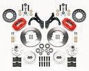 Wilwood Forged Dynalite Front Kit 11.00in Red 69-70 Impala Drum/Disc 69-82 Vette-2
