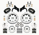 Wilwood Forged Dynalite Front Kit 12.19in Drilled 69-70 Impala Drum/Disc 69-82 Vette-2