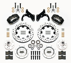 Wilwood Forged Dynalite Front Kit 12.19in Drilled 69-70 Impala Drum/Disc 69-82 Vette - 0