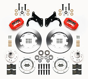 Wilwood Forged Dynalite Front Kit 12.19in Red 69-70 Impala Drum/Disc 69-82 Vette