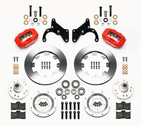 Wilwood Forged Dynalite Front Kit 12.19in Red 69-70 Impala Drum/Disc 69-82 Vette - 0