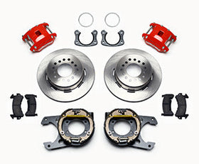 Wilwood D154 P/S Park Brake Kit Red New Big Ford 2.50in Offset - 0