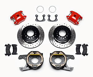 Wilwood D154 P/S P-B Kit Drilled-Red Small Ford 2.50in Offset