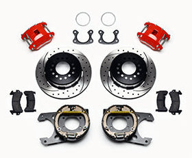 Wilwood D154 P/S P-B Kit Drilled-Red Small Ford 2.50in Offset - 0