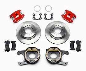 Wilwood D154 P/S Park Brake Kit Red Small Ford 2.50in Offset - 0